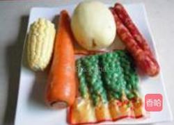 腊肠土豆焖饭的做法图解1