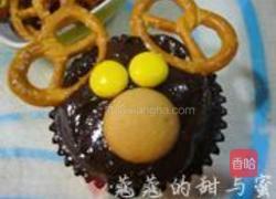 圣诞麋鹿杯子蛋糕的做法图解15