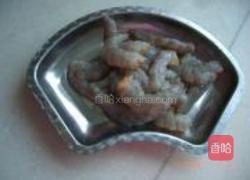 蚝油西兰花炒虾仁的做法图解2