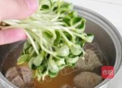 豆苗牛丸汤的做法图解8