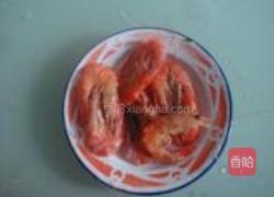 娃娃菜焖对虾干的做法图解3