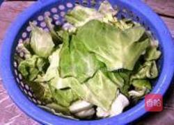 蚝油炒圆白菜的做法图解3