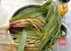 紫薯黄米粽子的做法图解1