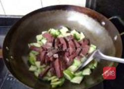西葫芦炒猪血的做法图解6