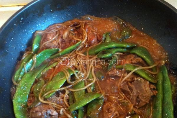 排骨豆角炖粉条