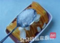 南瓜蒸百合的做法图解3
