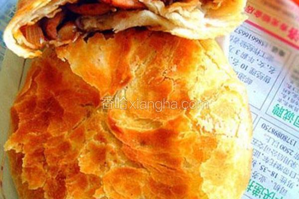 香辣鱿鱼烤饼