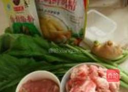 排骨苦菜粥的做法图解1