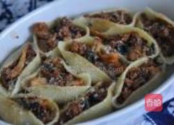 鸡油菌酱肉贝壳面的做法图解4