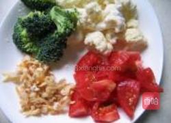 菜花番茄蛤蜊汤的做法图解2