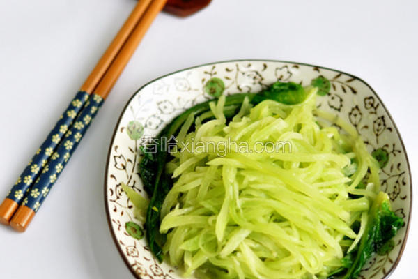 清炒莴笋丝
