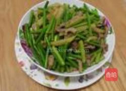 蒜薹土豆丝炒肉的做法图解6
