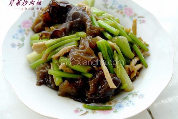 芹菜炒肉丝