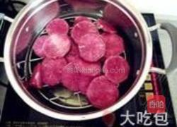 紫薯草莓大福的做法图解1