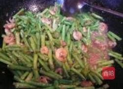 虾炒豇豆的做法图解3