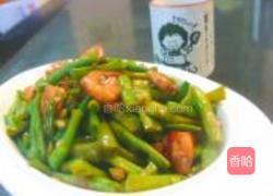虾炒豇豆的做法图解4