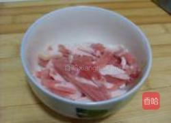 蒜薹炒肉丝的做法图解2