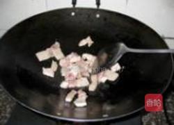 茭头炒猪肉的做法图解3