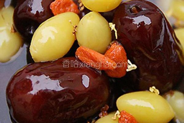 桂花白果红枣汤
