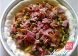 花生培根芝心披萨的做法图解16