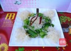 柚子粒拌丝瓜的做法图解7