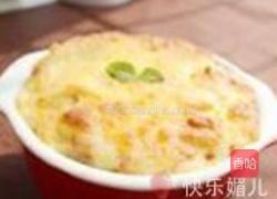 虾仁培根芝士焗饭的做法图解9