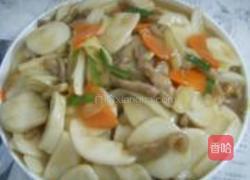 白菜肉丝炒年糕的做法图解6