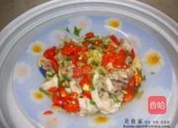 红椒蒸咸鸡的做法图解9