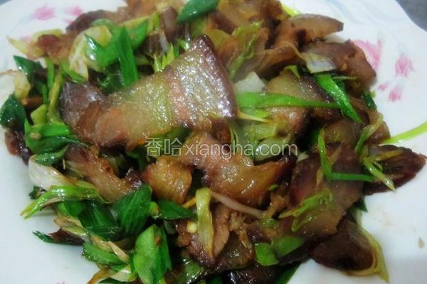 青蒜炒腊肉