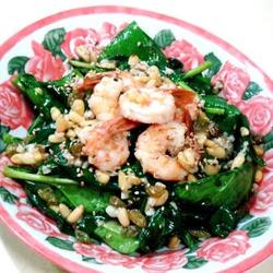 鲜虾菠菜沙拉的做法[图]