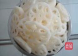 五花肉炒藕片的做法图解2