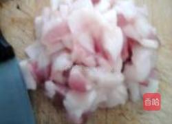 五花肉炒藕片的做法图解3