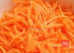 胡萝卜丝炒牛肉的做法图解3