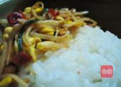 豉油豆芽饭的做法图解5