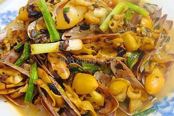 豆豉炒黄金蚌