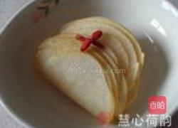 椰香浸雪梨片的做法图解4