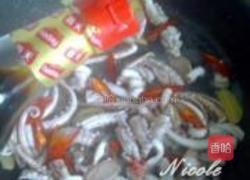 姜葱鱿鱼卷的做法图解6