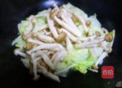 海米蟹味菇烩粉丝的做法图解6