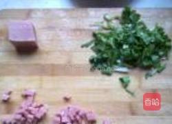 青菜火腿米粥的做法图解1