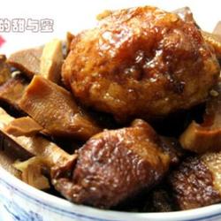 虎皮蛋玉兰片烧肉的做法[图]