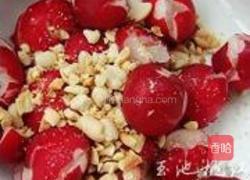 凉拌樱桃小萝卜的做法图解2