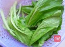 春菜炒肉的做法图解1