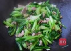 春菜炒肉的做法图解9