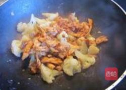 XO酱鸡丝炒菜花的做法图解6