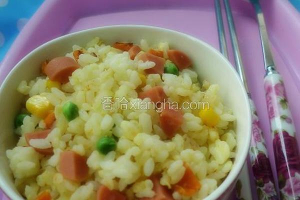 五彩蛋炒饭