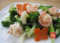 虾球西兰花的做法图解10