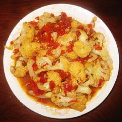 剁椒炒花菜的做法[图]
