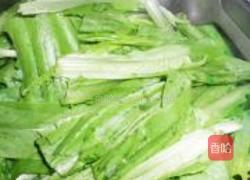豆豉油麦菜的做法图解3