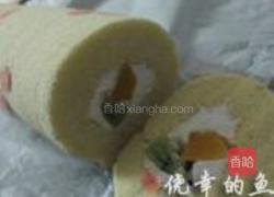 可爱樱桃彩绘瑞士卷的做法图解20