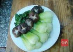 香菇油菜的做法图解4